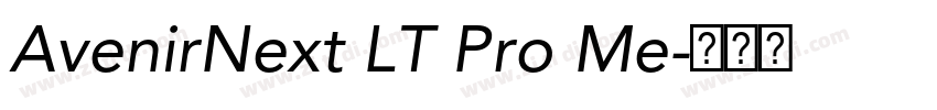 AvenirNext LT Pro Me字体转换